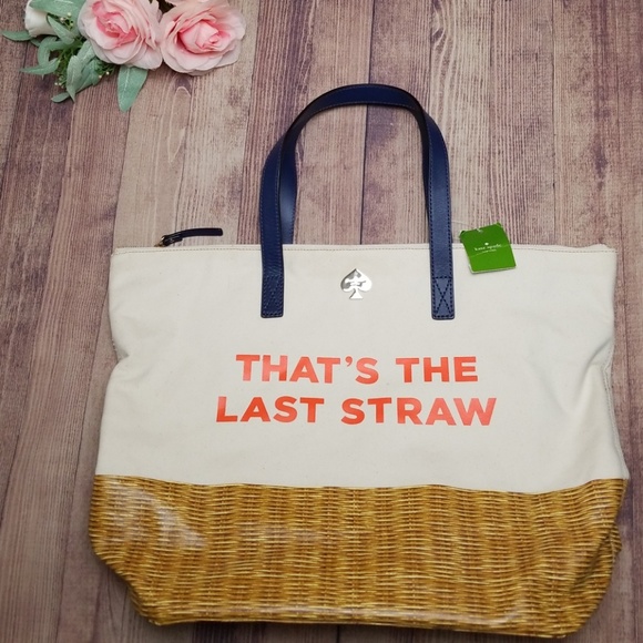 kate spade Handbags - Kate Spade NWT TOTE BAG Call to Action LAST STRAW